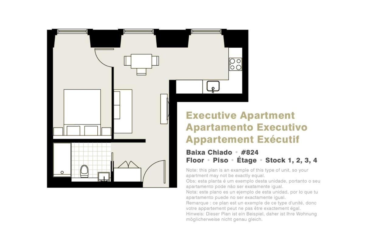 Lisbon Serviced Apartments - Baixa Eksteriør bilde