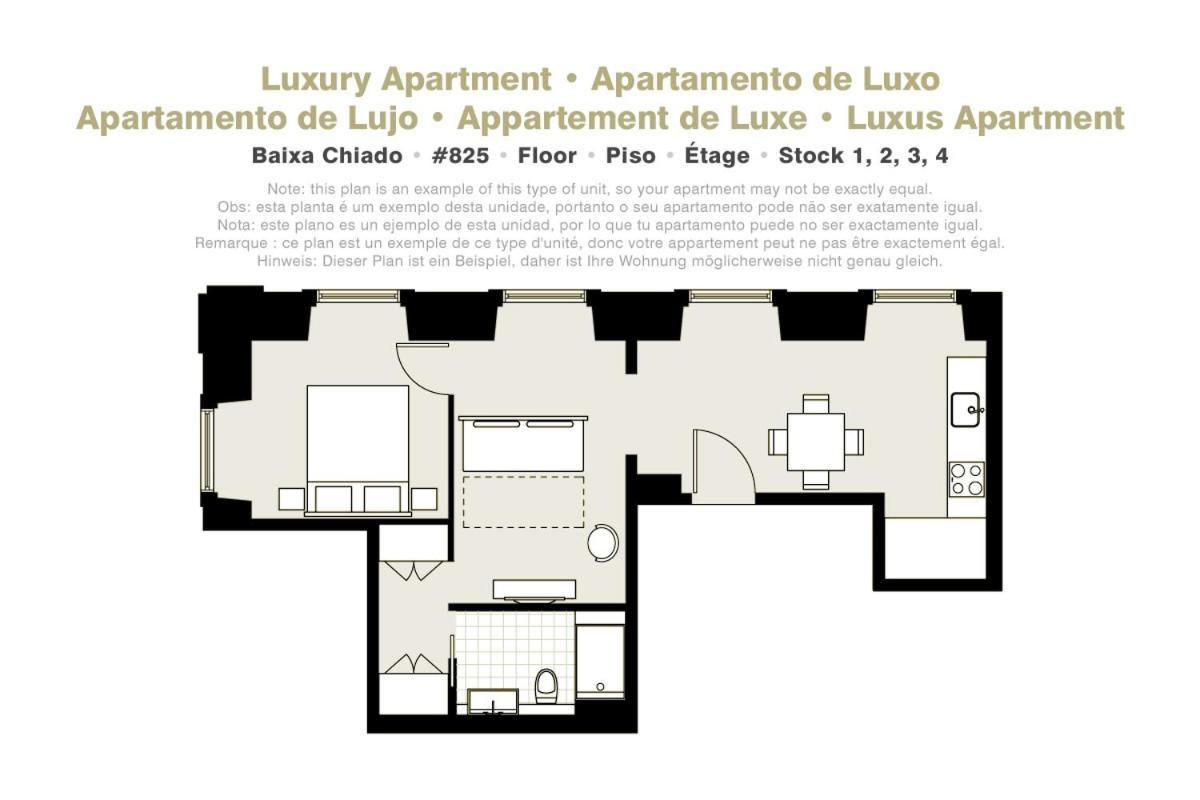 Lisbon Serviced Apartments - Baixa Eksteriør bilde