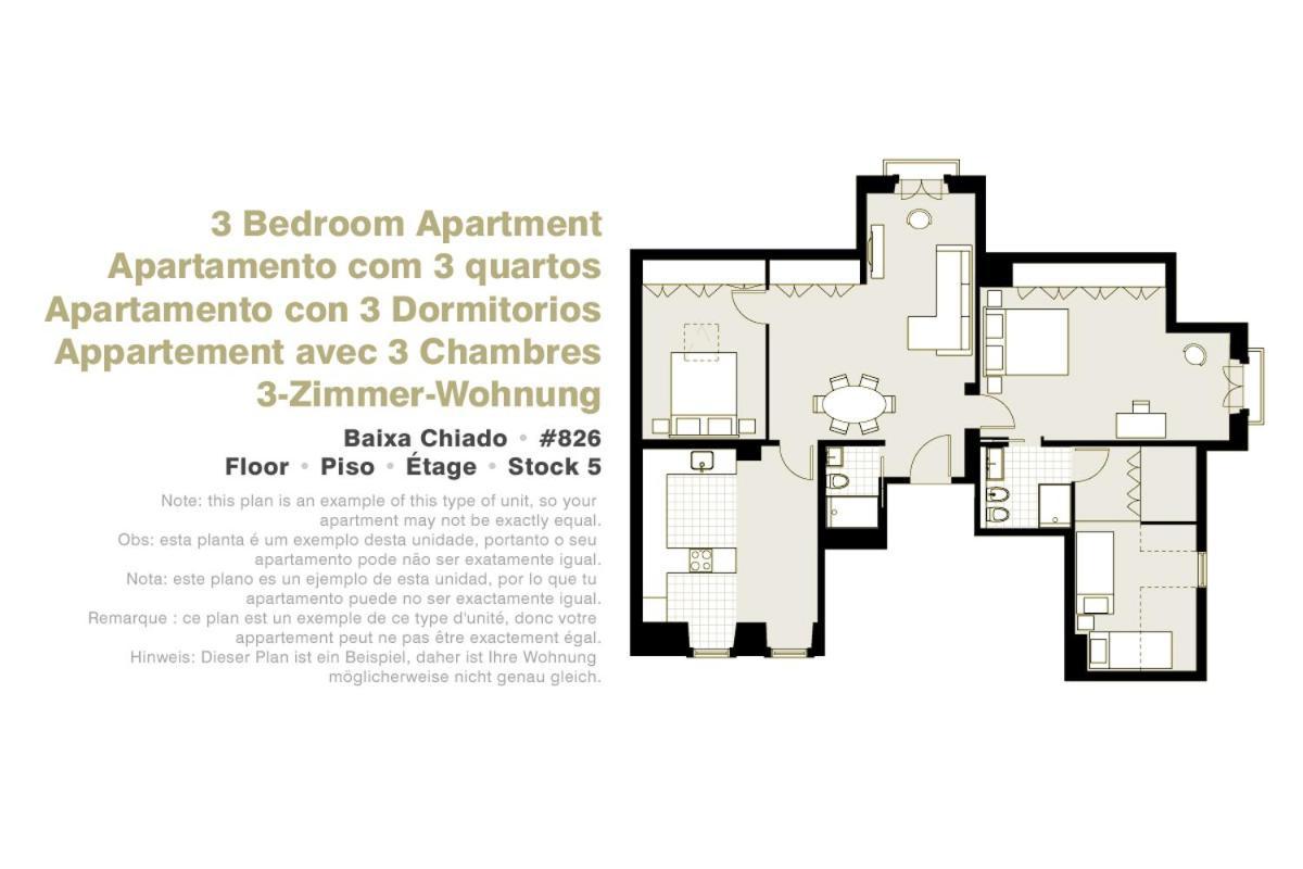 Lisbon Serviced Apartments - Baixa Eksteriør bilde